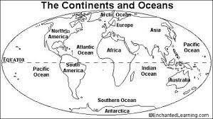 Blank Continents And Oceans Worksheets Continents And Oceans Quiz Printout Enchantedlearning Com Continents And Oceans Continents Teaching Geography