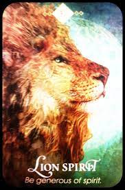 Spirit Animal Oracle Collette Baron Reid Lion Spirit Be Generous Of Spirit Oracle Guidance Lion Animal Spirit Guides Spirit Animal Tarot Cards Art
