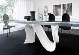 Add some oversized vase or fresh faux on it for the complete look. Unique Dining Room Tables Nice Fresh Awesome Decor Ideas Along Shaped Table Base Home House N Decor