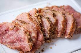 Use a fillet knife to remove the silvery membrane that covers the in this recipe orange juice is added to create a wonderful sauce for the pork loin. Pork Tenderloin Bruschetta Toast Courtney S Sweets