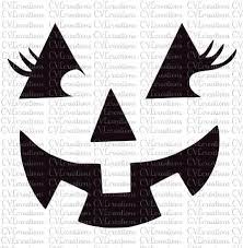Pumpkin Face With Eyelashes Png Svg Dxf Etsy In 2021 Pumpkin Faces Pumpkin Face Templates Pumpkin Carvings Stencils