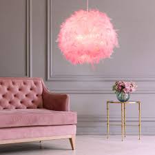 Ein schlafzimmer harmonisch in rosa streichen. Etc Shop Kugelleuchte Federlampe Rosa Hangelampe Schlafzimmer Pendelleuchte Federn Rund 1x E27 Dxh Ca 40x150 Cm Wohnzimmer Online Kaufen Otto
