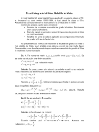În matematică, ecuația algebrică de gradul al doilea este o ecuație polinomială de gradul doi. Ecuatii De Gradul Al Ii Lea