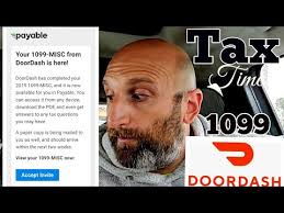 Paying Your Taxes As A Dasher 1099 Form Doordash Youtube