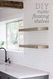 Kitchen Chronicles Diy Floating Rustic Shelves Rustic Floating Shelves Shelves Floating Shelves Diy