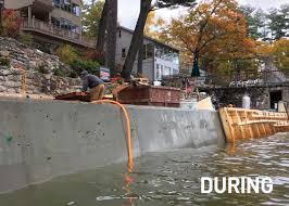 Cost to build a concrete retaining wall labor costs for poured concrete range from $10 to $20 per square foot, depending on the job's complexity. Shoreline Retaining Walls The Dock Doctors
