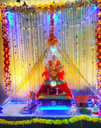 Ganesh Chaturthi Decoration Ideas Ganesh Pooja Decor Ganpati Pooja Decoration At Home Simple Ganpati Decoration Decoration For Ganesh Chaturthi Ganesh Chaturthi Decoration Ganapati Decoration Decoration For Ganpati