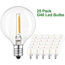 Binval 5w Led Clear Light Bulbs For G40 Replacement E12 Base Socket Led Globe Light Bulbs For Outdoor Patio Garden String Lights Led Bulbs Tubes Aliexpress