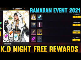 Item rewards are shown in vault tab in game lobby; Free Fire New Event 16 April New Event K O Night Fr