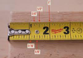 I knew the the basics…1/4, 1/2, 3/4 and inches, but the other lines. How To Read A Tape Measure