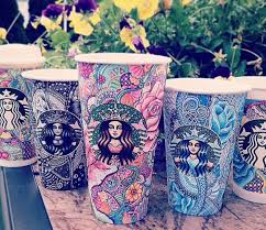 Hermosos Vasos De Starbucks Decorados Perfecta Decoracion Arte Starbucks Vaso De Starbucks Cafe Starbucks
