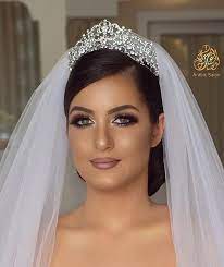 Our Perfect Princess Bride Xyli The Veil Headpiece Make Up It S All Beautiful Wedding Hair And Makeup Bride Hairstyles With Veil Bridal Updo With Veil