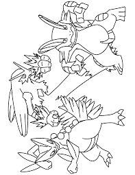 Mega swampert pokemon , pokémon , pocket monsters , pokemon , video games , nintendo , satoshi tajiri , franchise , pokemons , pokémons , game boy Coloring Page Pokemon Advanced Coloring Pages 125