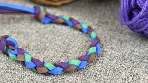 Examine the braid to see where a brown strand crosses the braid and poke the hemostat clamp through. How To Make A 4 Strand Braided Bracelet 13 Steps With Pictures