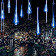 Meteor lights, falling rain meteor shower christmas lights supporting 7 sets connected, 8 tubes 192 led waterproof cascading lights for party christmas decoration (warm white). Upgraded Falling Rain Christmas Lights M Buy Online In China At Desertcart
