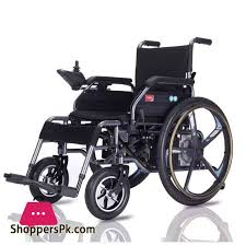 Buy Electric Wheel Chair With A Big Rare Wheel At Best Price In Pakistan Wheelchair Portable Chair Wooden Study Table