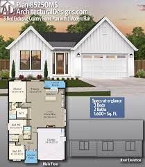 Simple modern farmhouse plan under 1,000 square feet (via: Pin On Townhouse
