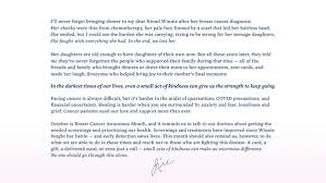 My daughter got cancer when she was 8 months old ! Dr Jill Biden On Twitter Facing Breast Cancer Is Always Difficult But It S Harder In The Midst Of A Pandemic There Is Power In Storytelling Patients Survivors Caregivers Friends And Family Tell