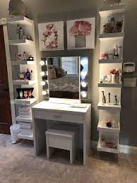 Makeup Vanity Mirrored Bedroom Furniture Bedroom Decor Room Decor Bedroom