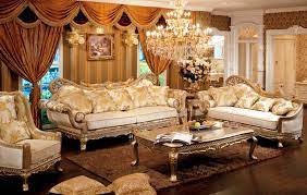 كنب كلاسيكي فخم احدث اصدارات الصالونات عيون الرومانسية