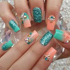 Beach Summer Nail Art Designs 2015 Nail Design Nail Art Nail Salon Irvine Newport Beach Mermaid Nails Nail Designs Cute Nails