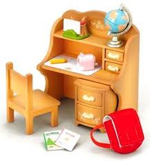 Epoch Sylvanian Families Furniture Ka 309 Child Study Desk Set Japan Family Furniture Calico Critters Furniture Sylvanian Families
