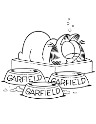 He hates mondays and raisins, loves television and lasagna. Garfield Coloring Book Coloring Home