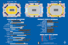 aac concessions map the official home of the dallas mavericks