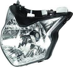 5.75 chrome headlight visor for yamaha cruisers. Uno Minda Hl 5130 Head Light Without Wire For Honda Twister Amazon In Car Motorbike