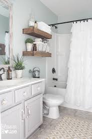 Modern Farmhouse Bathroom Makeover Reveal Modern Farmhouse Bathroom Bathroom Makeover Chic Bathrooms