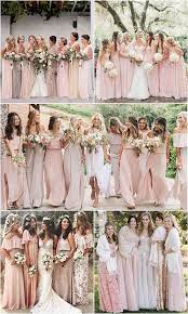 Wedding Trends 15 Romantic Blush Wedding Color Ideas Blush Pink Bridesmaid Dresses Pink Bridesmaid Dresses Mismatched Mismatched Blush Bridesmaid Dresses