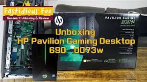 Unboxing Hp Pavilion Gaming Desktop 690 0073w Youtube