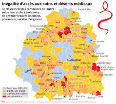 Indre La Carte De La Desertification Medicale