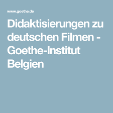 Didaktisierungen Zu Deutschen Filmen Daf Lehrer Konzept Daf