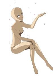 Female Base Sitting Anime Poses Reference Drawing Base Drawing Reference Poses 100 anime chibi boy base sitting down yasminroohi. anime poses reference drawing base