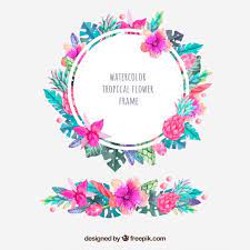More Than A Million Free Vectors Psd Photos And Free Icons Exclusive Freebies And All Graphic Resources That Flower Drawing Flower Frame Watercolor Flowers