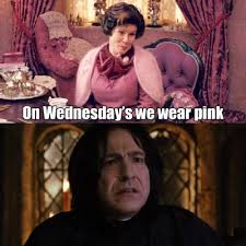 On Wednesdays We Wear Pink Harry Potter Memes
