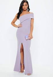 Missguided Lilac One Shoulder Maxi Dress Lilac Dress Long Bodycon Dress Women Dress Online