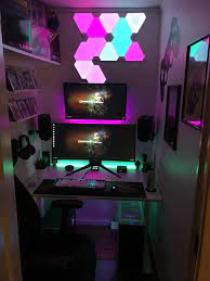 Some Changes To The Office D Video Game Room Design Game Room Design Video Game Rooms