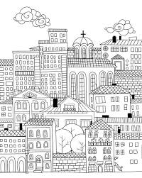 Check spelling or type a new query. Doodle Town Photographic Print By Katerina Kirilova Cute Coloring Pages Architectural Embroidery Doodle Lettering