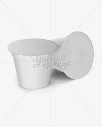 K Cup Pods Mockup High Angle Shot In Cup Bowl Mockups On Yellow Images Object Mockups High Angle Shot High Angle Mockup Free Psd