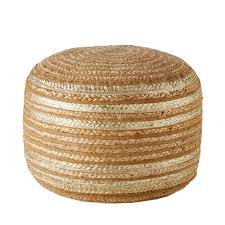 Jutepuff Goldfarben Bedruckt Maisons Du Monde Pouf Maison Du Monde Jute