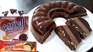Campur dan msk bahan lapisan putih, stlh mendidih sisihkan. Cara Membuat Nutrijell Coklat Beng Beng Mudah Enak Dan Banyak Youtube