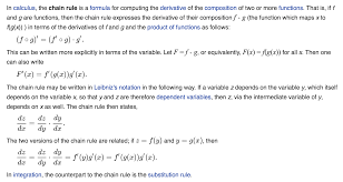 Chain Rule The Chain Rule Is A Formula For Computing The Derivative Of The Composition Of Two Or More Functions That Is If F And Chain Rule Rules Calculus