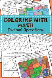 Need to practice adding decimals? Decimal Operations Math Color Pages Decimal Operations Decimals Math
