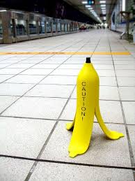 Careful Banana Caution Sign Wet Floor Signs Creative Signage