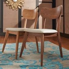 Penelope Danish Modern Tapered Leg Dining Chair Set Of 2 Inspire Q Modern Dining Chairs Mid Century Dining Chairs Midcentury Modern Dining Chairs