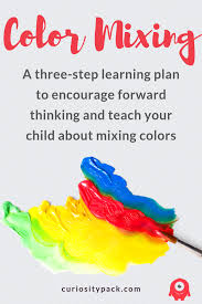 Color Mixing An At Home Learning Plan Curiosity Pack Color Mixing Business For Kids Home Learning