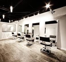 Accent lighting is also known as directional light, which can be achieved by wall sconces, lamps or small recess lights. Interior Simple Interior Decor For Hair Salon With Pendant Lighting And Wood Flooring Hair Salon Int Hair Salon Interior Salon Interior Design Salon Interior