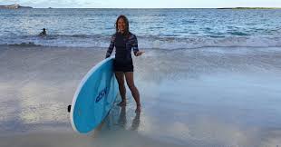 my new SUP board … can I call myself to be a surfergirl now ...